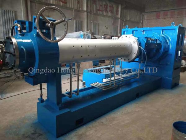 Cold Feed Vacuum Rubber Extruding Machine Single Compound Microwave Vulcanizatio