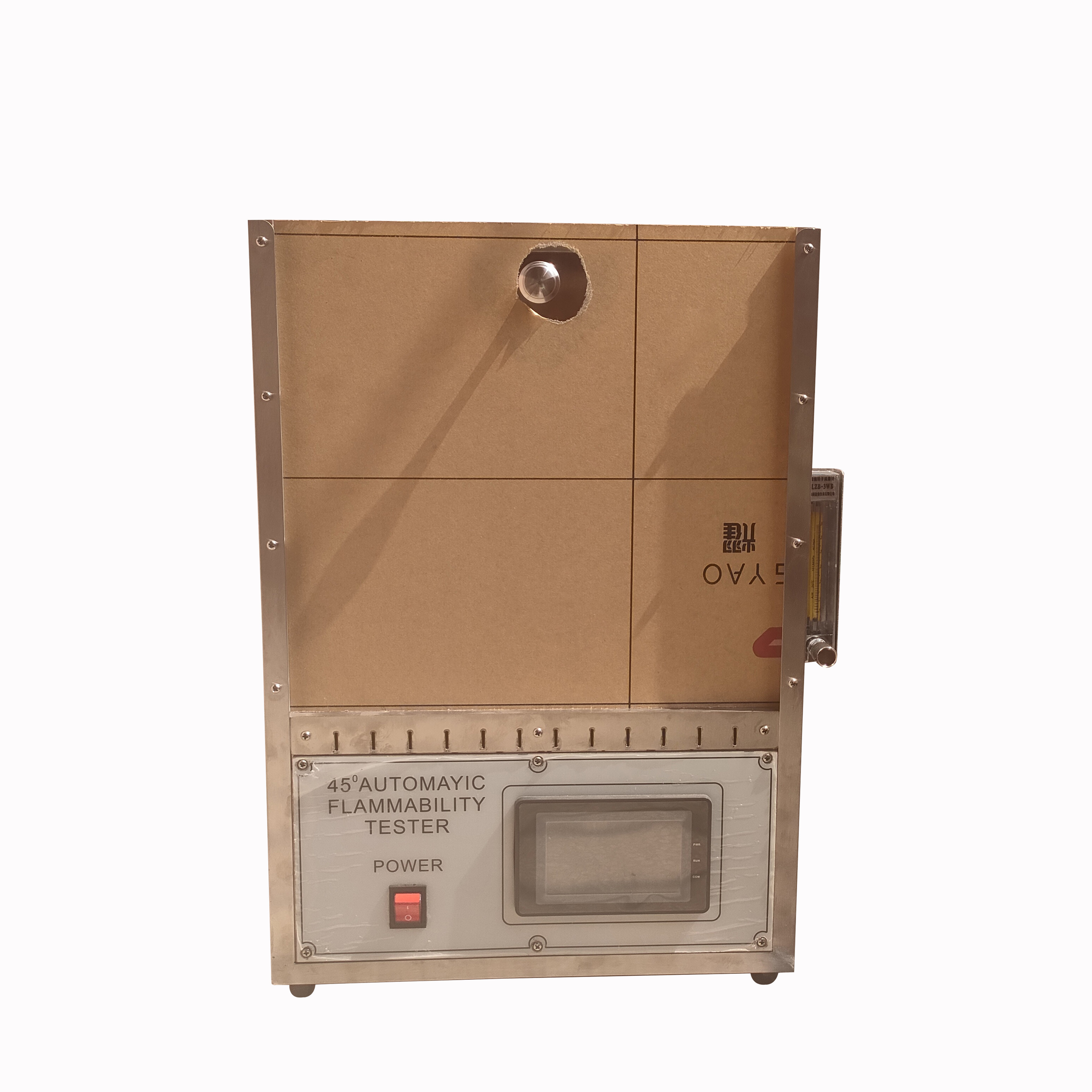 45 Degree Automatic Flammability Tester , 11mm Textile Testing Equipment