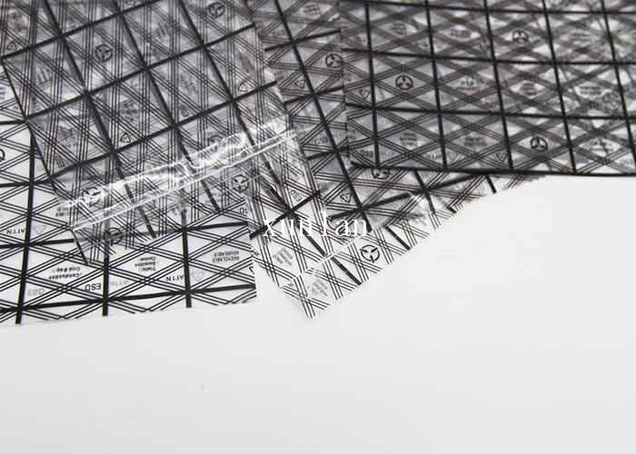 Anti Static Composite Conductive Grid Bag Mesh Shiny With Bubbles Inside