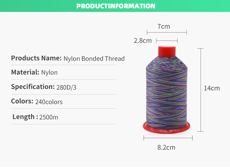Strongbond Variegated Nylon Bonded Thread Tex 70 240 Colours for Knitting Enthusiasts