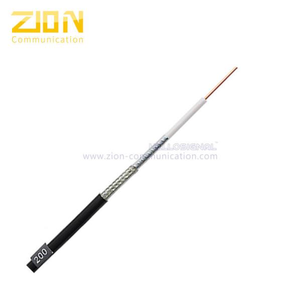 Low loss flexible 50 ohm coax cable llc 100 series indoor / outdoor rated coax