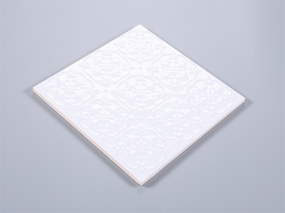 White 200x200mm Wall Tile For Living Room And Eco-Friendly Ceramic Rustic Tiles For Kitchen