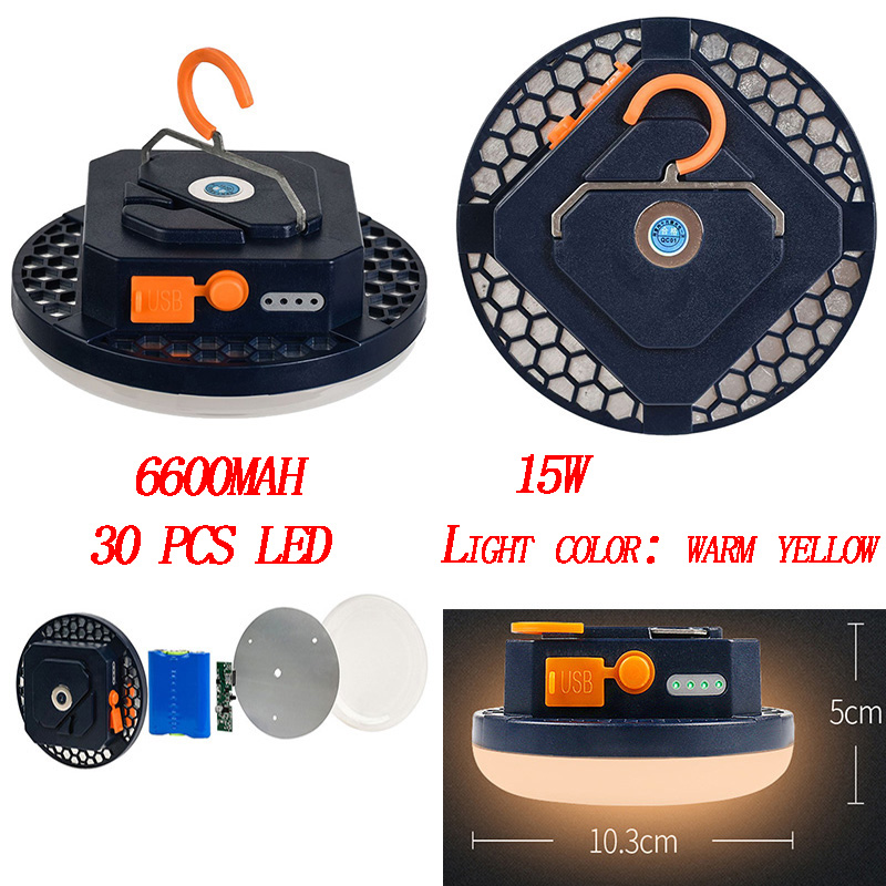 15600mah Rechargeable LED Magnet Flashlight Camping Led Fishing Lantern