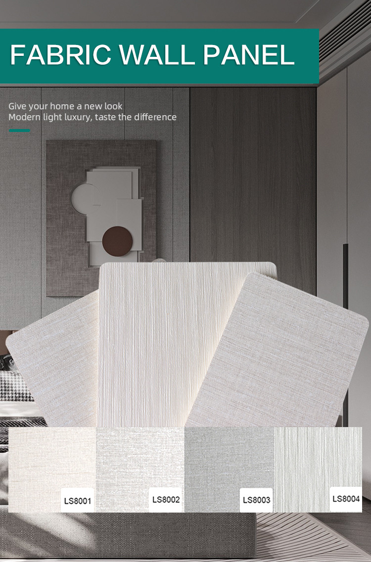 Fireproof Fabric Bamboo Charcoal Wall Board Decorative Wall Panel OEM