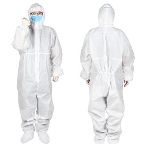  White Non Woven Hospital Protective Isolation Clothing Manufactures