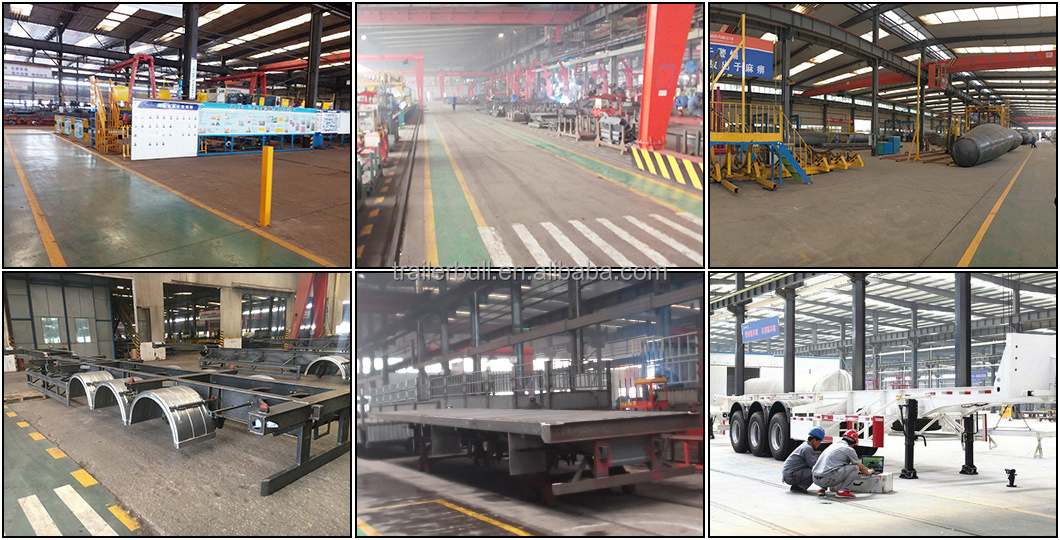 Cargo Transportation 40ft 2 Axles Versatile Flatbed Semi-Trailer Max Payload 000 kgs
