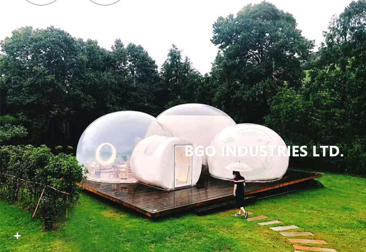 Professional Design Inflatable Bubble Tent with Bathroom Living Room and Bedroom for Outdoor Adventures