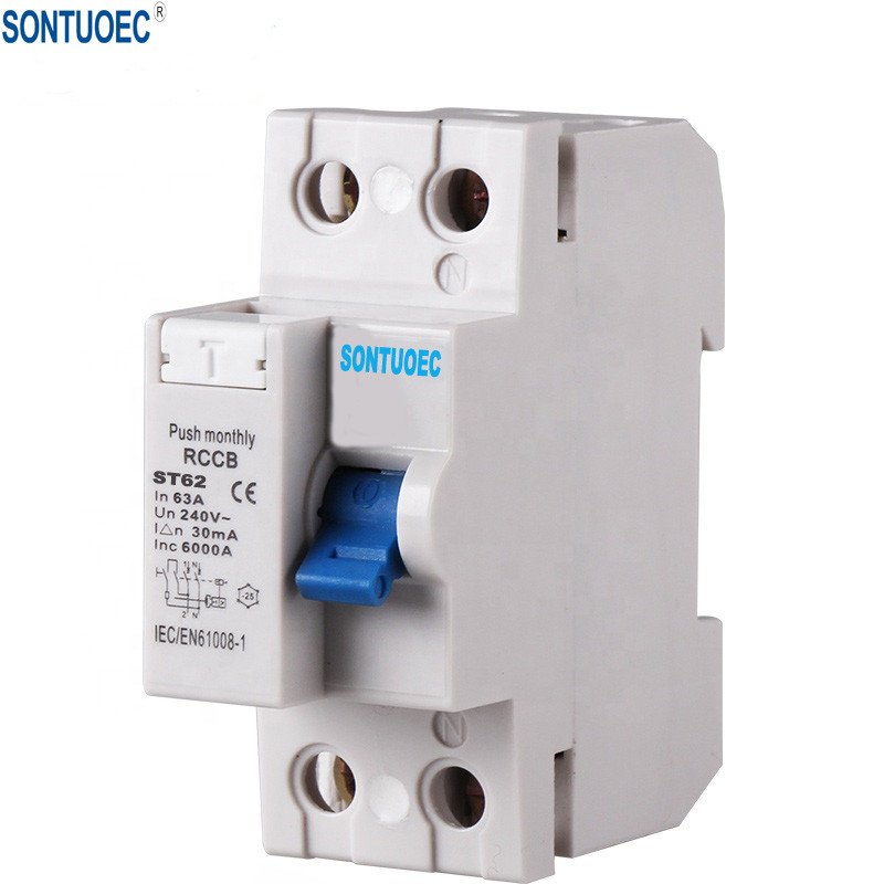 F360 Series 2P 4P IEC61008 RCD Circuit Breaker IP20 63A