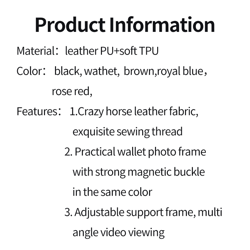 Sample Wallet Leather Cover for LG Velvet V60 V50 V40 V30 Stylo K61 K52 K51 K50s K50 K42 K41s K22