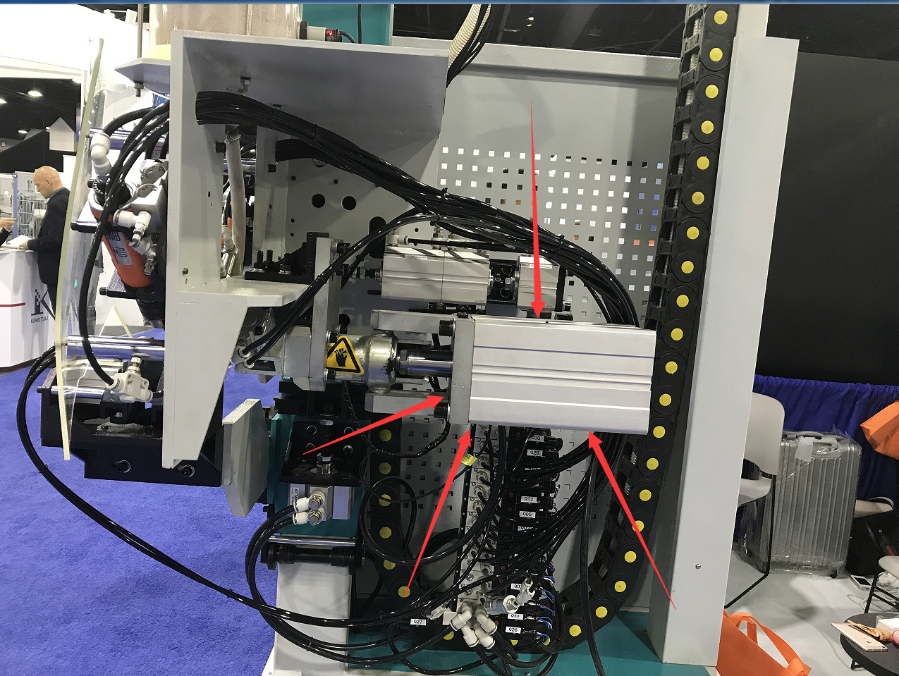 Safety Arc Frame 24mm Desiccant Filling Machine