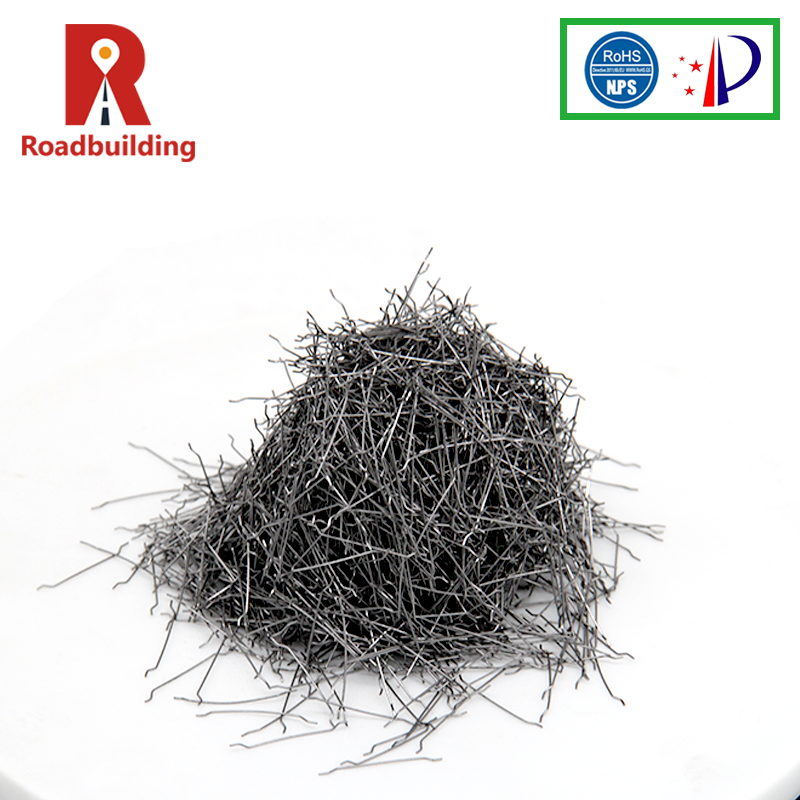 Shear Strength 8-10MPa 6mm Micro Stainless Steel Fibre For Concrete Length 45Mm 55 Mm