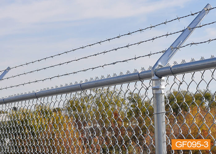 Airport Cyclone Wire 8 Foot Tall Chain Link Fence