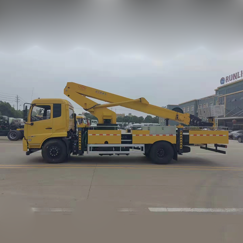 Kingrun Double Row Aerial Lift Work Trucks Straight Arm Hoisting Machinery
