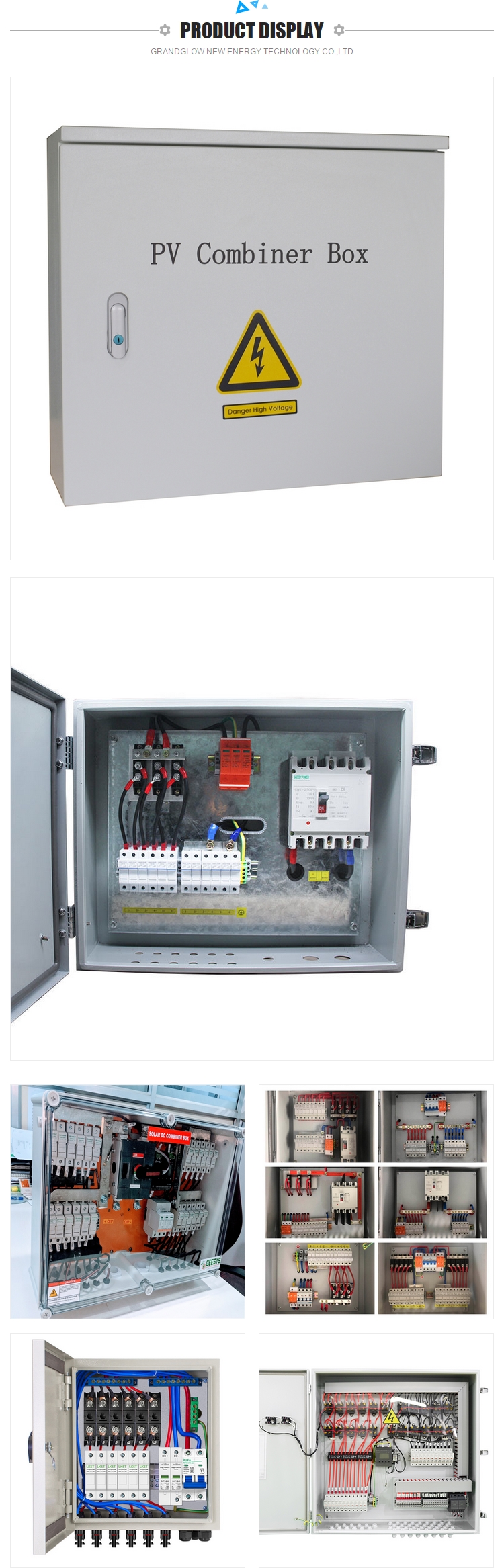 optimize the system structure Pv Waterproof Combiner Solar Junction Box with 3 Years Warranty
