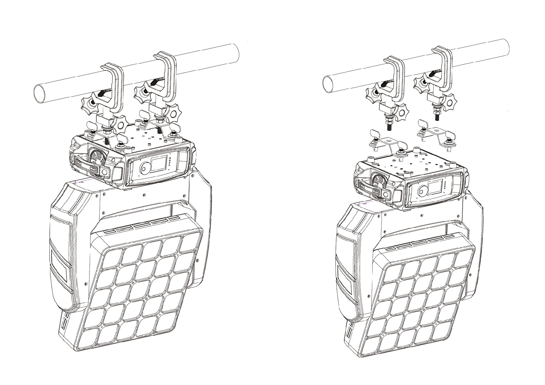 Matrix 5×5 Moving Head 120W LED Stage Blinders