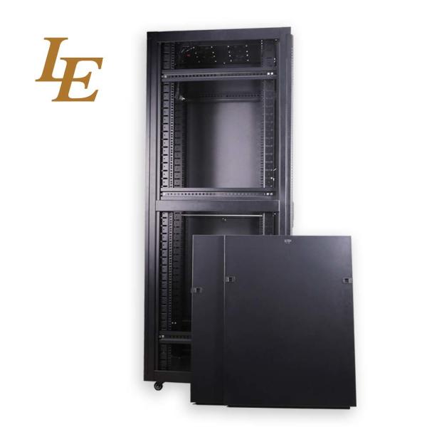 LE Server Rack Network Cabinet Free Standing Cabinet 19Inch 42U Glass Door Rack
