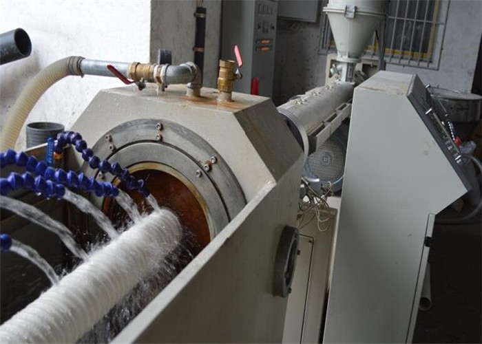 Single Screw PE Plastic Pipe Extrusion Line , PE Carbon Spiral Reinforcing Pipe Production Line