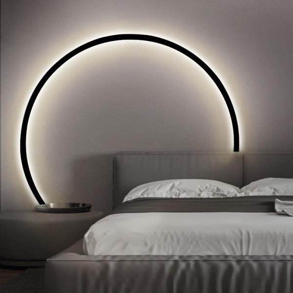 Minimalist modern background wall led wall lamp designer art living room sofa