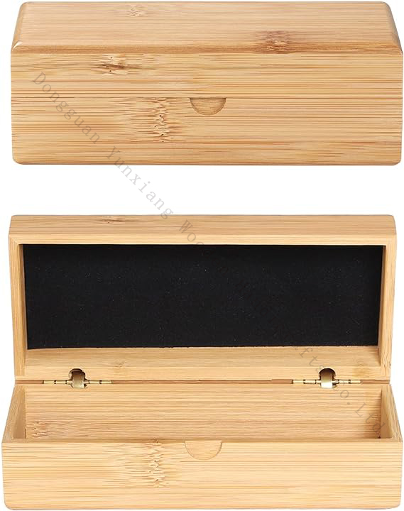 Solid Bamboo Wood Box Packaging Clear Varnished Gift Custom Jewelry Packaging
