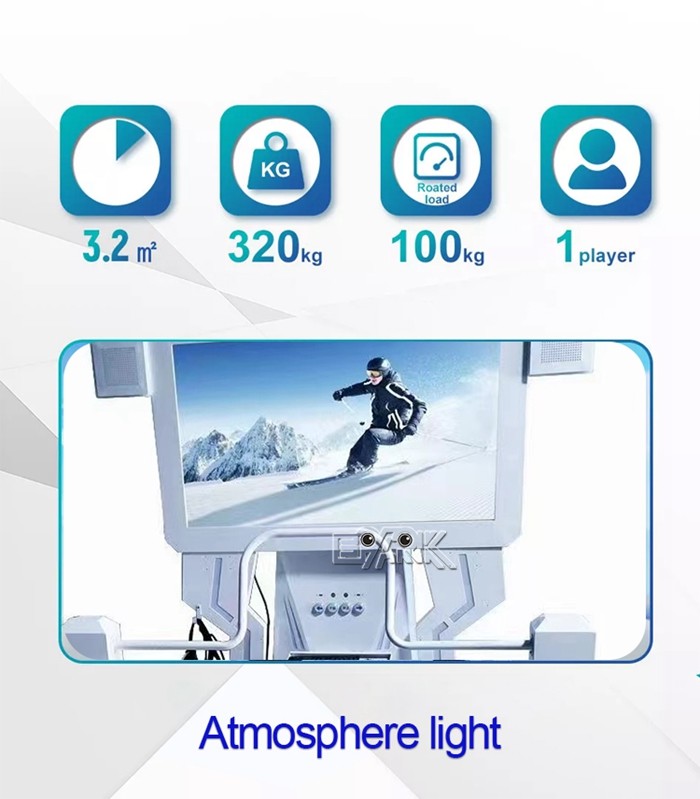 1 Player 9D Virtual Reality Theme Park Games Rides Vr Skiing Flying Game Machine