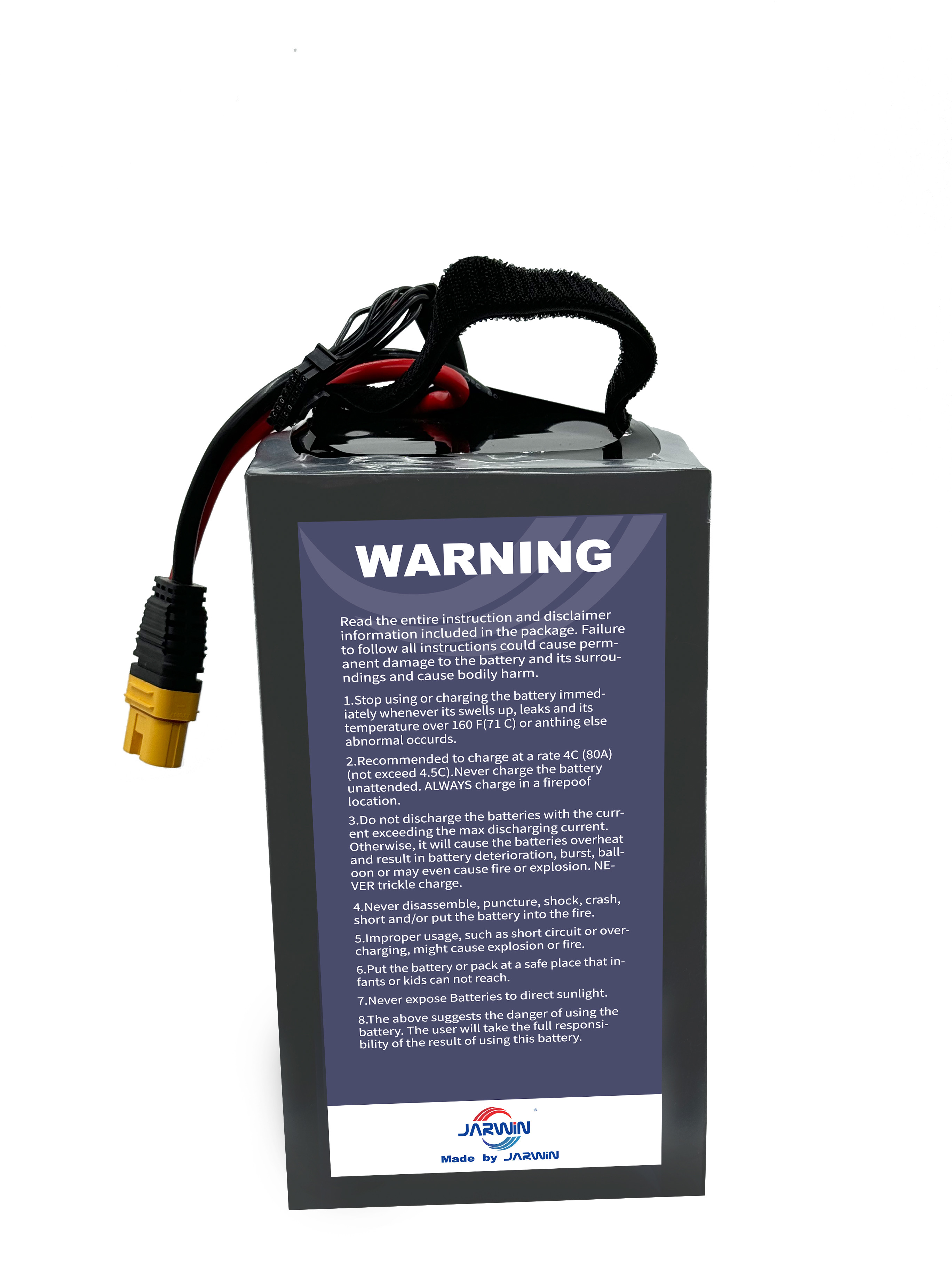 18S1P 35000mAh Soft Pack 66.6V 10C Sprayer Uav Drone Battery Herewin