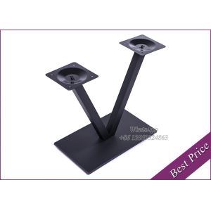 square and angular surface base with rectangular top Cast Iron Table (YT-25)