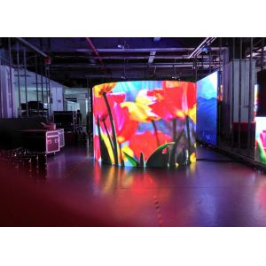Full Color Flexible LED Screen LED Stage Curtain Screen 4mm Pixels Energy Saving