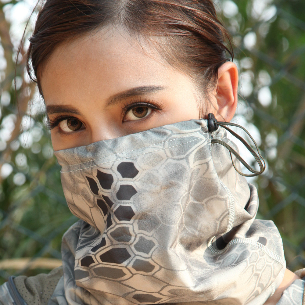 Camouflage Quick Drying Tactical Neck Gaiter Outdoor Cycling Headscarf Anti Sand