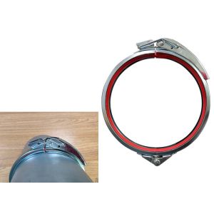 China Normal Pressure 80mm Quick Release Pipe Clamp Thinckness 1.0mm Ventilation Pipe Accessories on sale