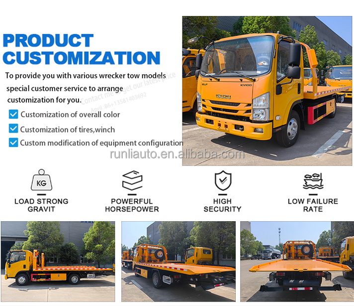 Best Sellers 6ton Wrecker Tow Recovery Truck Towing Equipment Flatbed Tow Equipment