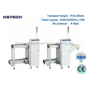China SMT Production 90 Degree PCB Magazine Unloader LED Button Control MD Report 90 Degree PCB Magazine Unloader on sale