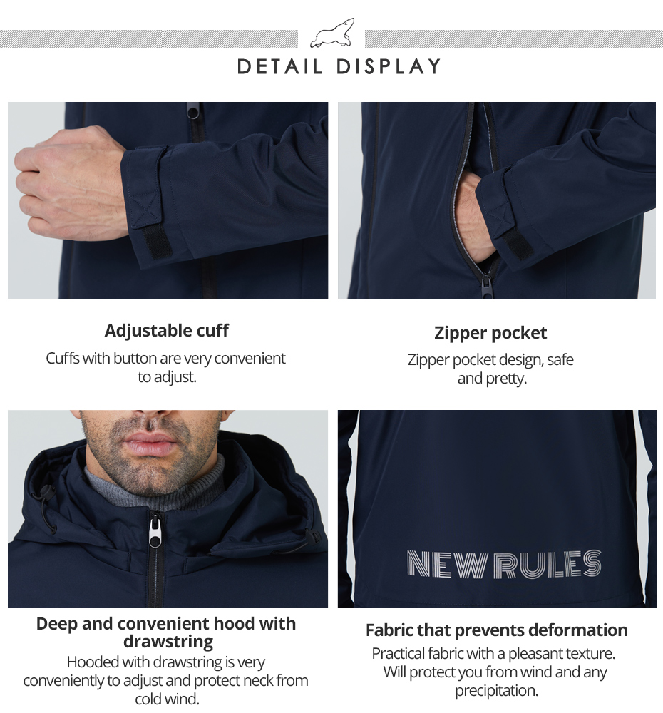 Man Sping Autumn Coat Fashionable and Practical Cotton Jacket for Autumn and Spring, gray coat, man hooked coat