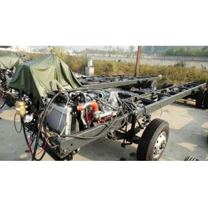 China LHD/RHD Dongfeng 12m EUROIV front CUMMINS Engine bus chasiss on sale