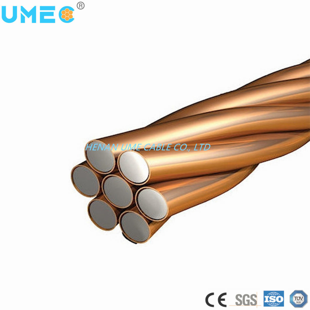 Bare Electric Conductor 30% Conductivity Copper Clad Steel Wire CCS