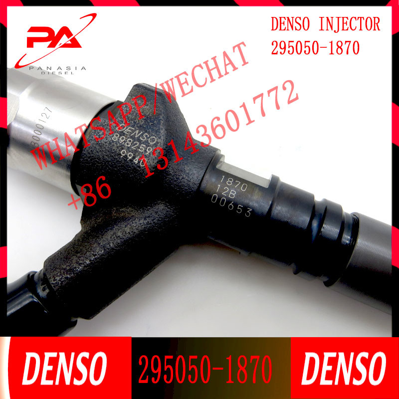 Genuine common rail fuel injector 8982599940 295050-1870 4jh1 engine diesel fuel injector for ISUZU 4JH1 8-8259994-0