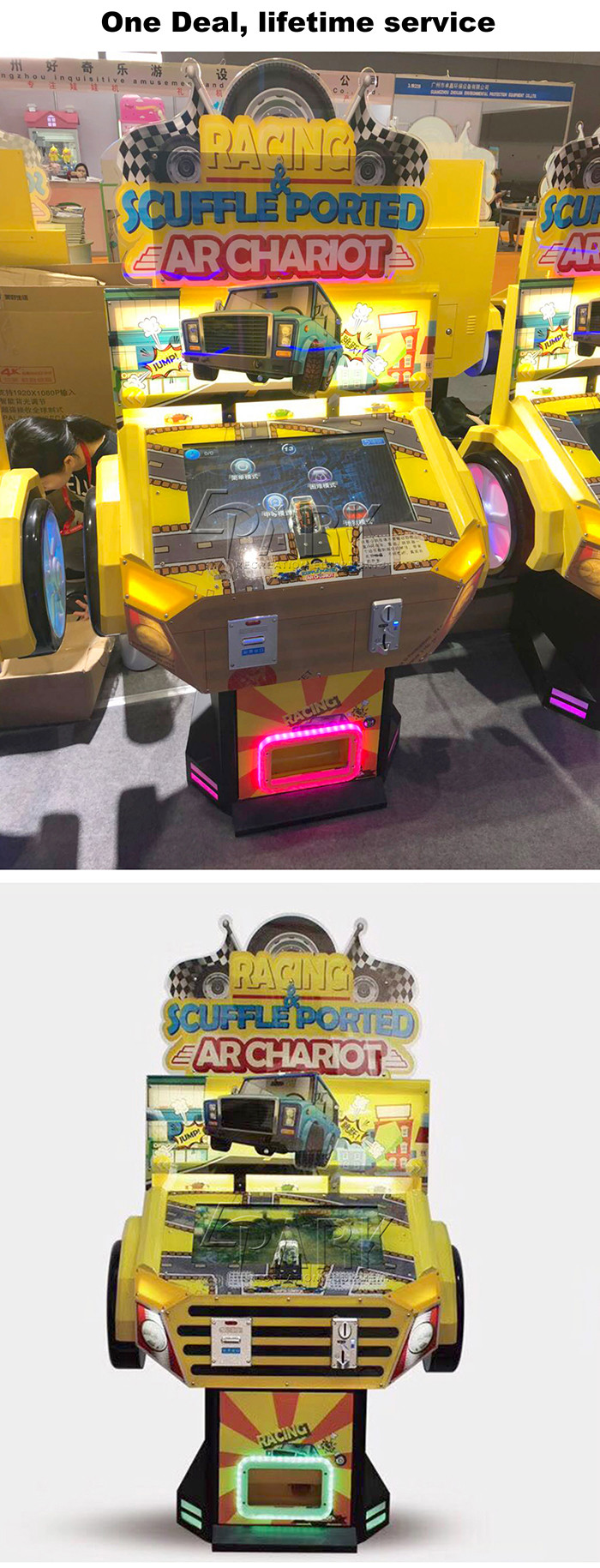 AR Chariot Touch - Screen Arcade Racing Simulator / Video Lottery Game Machine