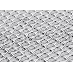 SS316L Transparent Metal Flexible Mesh Screen Anticorrosion 13ft Width