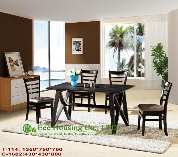 Solid Wood Dining Chairs,Solid Wood Dinning Table Furniture With Chairs/Home