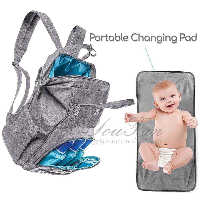 Unisex Nappy Stylish Bag baby diaper bag and bed