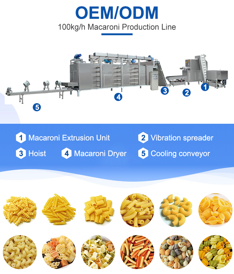 Multi-Function Industrial Rice and Macaroni Pasta Making Machine for Easy Operation