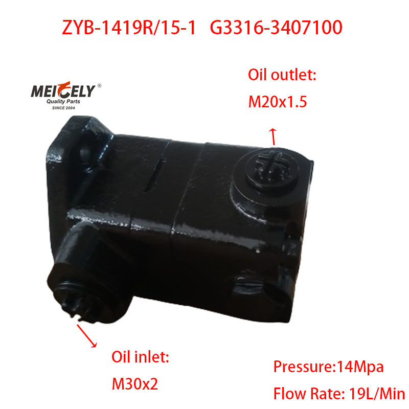 Stock New Yuchai Engine OE G3316-3407100 Power Steering Pump