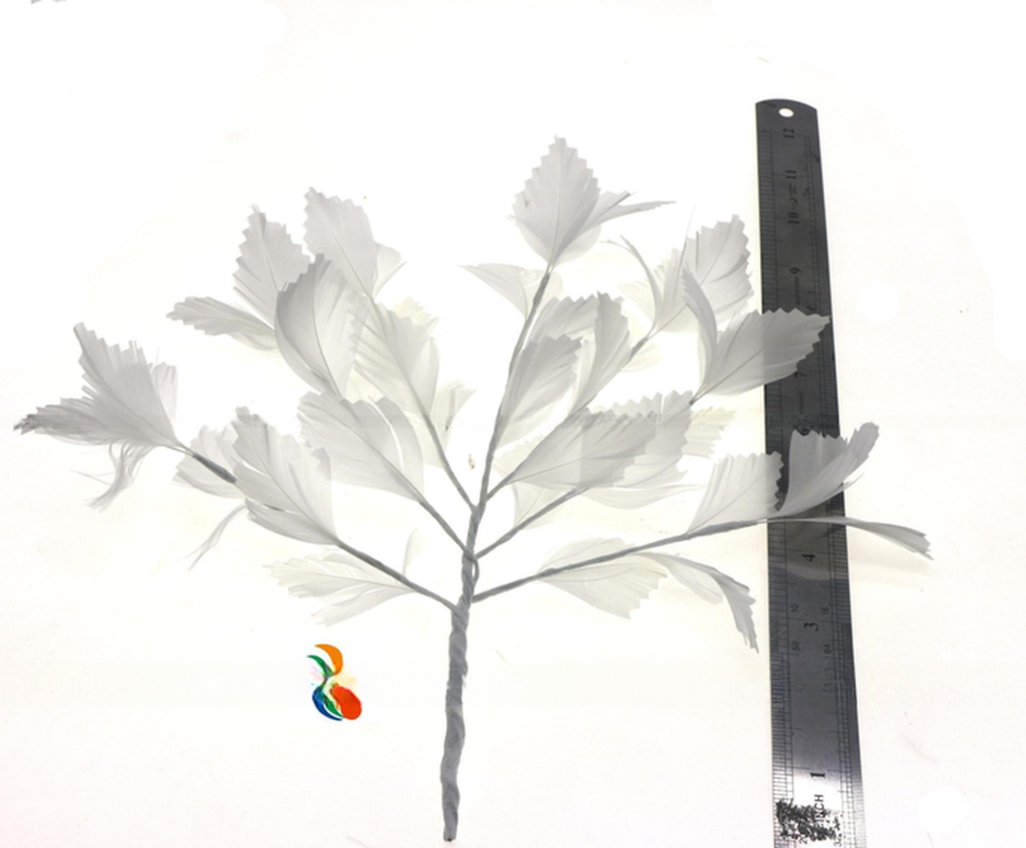 Shipping via DHL UPS FEDEX TNT Stripped Goose Feather Flower Fascinator with Wire Accessory