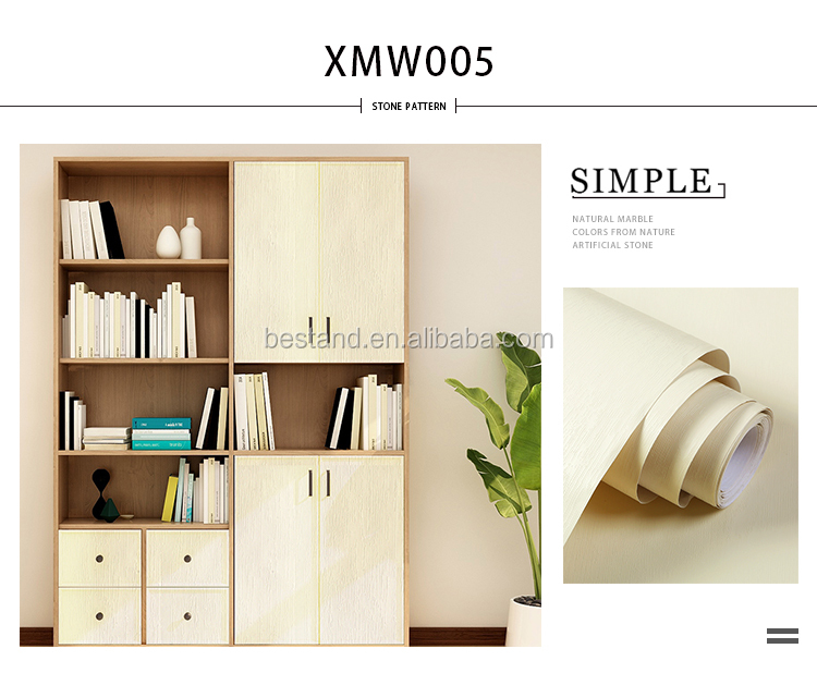 Hotel Wood Look Wallpaper 1.22m*50m Wood Grain Peel And Stick Wallpaper