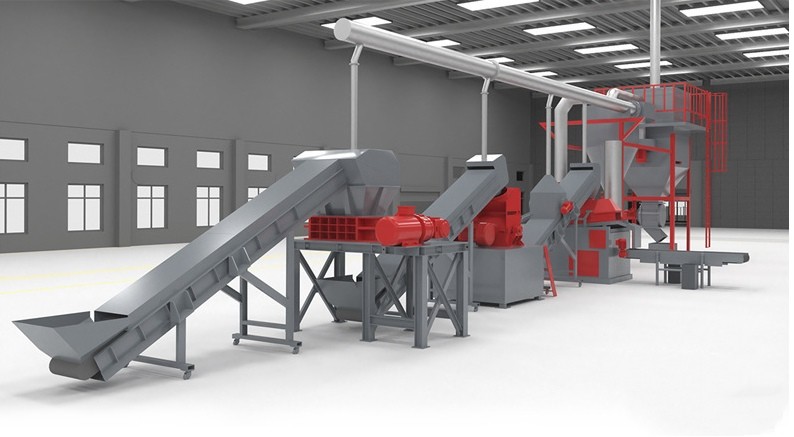 Waste Garbage Shredding Machine For Home Electrical Appliances 130KW