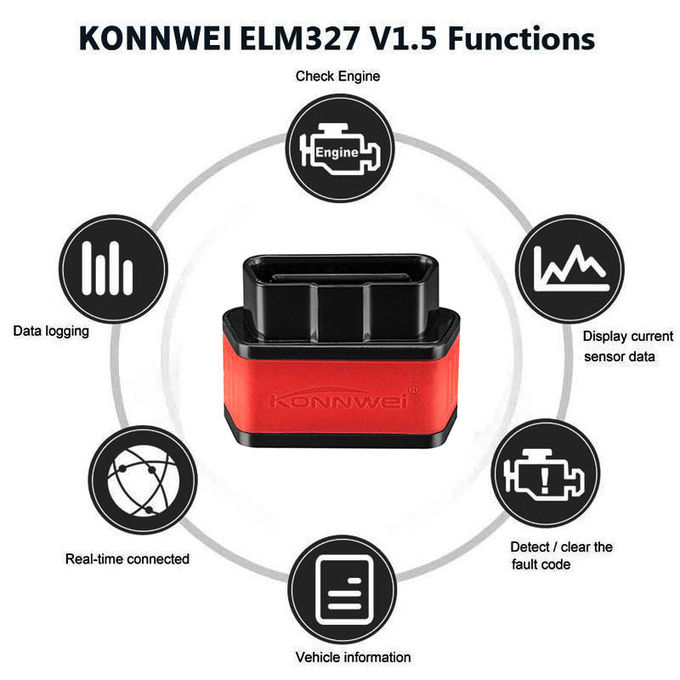 Mini Elm327 Obd2 Scanner Wifi  Android IOS KW903 Wifi Support Real - Time Connected