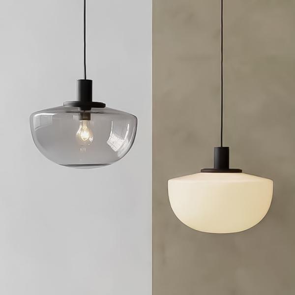 Denmark Design Glass Pendant Lamp White Transparent Kitchen Living Room Bank