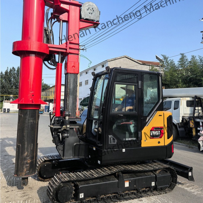Mini Rotary Drilling Rig Depth 10m Diameter 1000mm Hydraulic Crawler Chassis