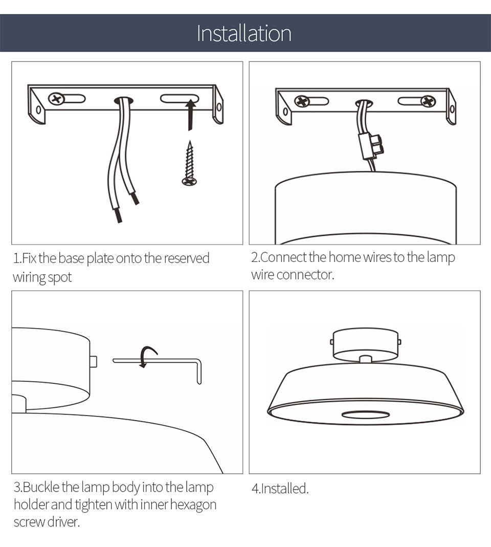 Nordic ceiling lights daily lighting Modern LED ceiling light surface mounted ceiling lamp(WH-MA-189)