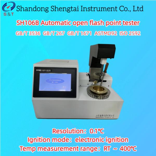 Automatic Open Flash Point Tester RT ～ 400℃ Electronic Ignition LCD Display ASTM