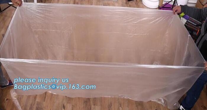 Square Bottom 4mil Clear Pallet Cover, square bottom bag on roll pallet cover bag, Polyester Pallet Cover Bags, Pallet T